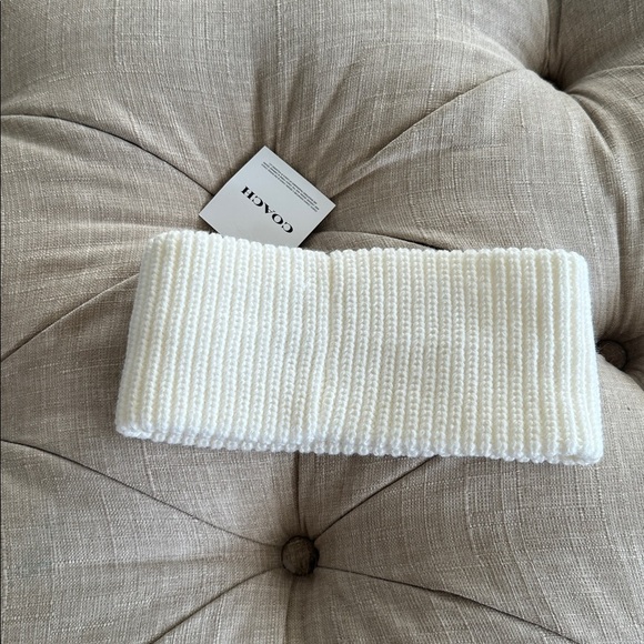 Coach White Knit Headband main image 5